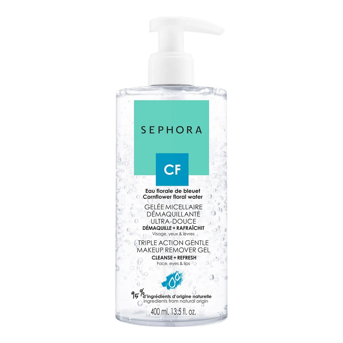 TRIPLE ACTION GENTLE MAKEUP REMOVER GEL 400ML (AGUA MICELAR EN GEL)